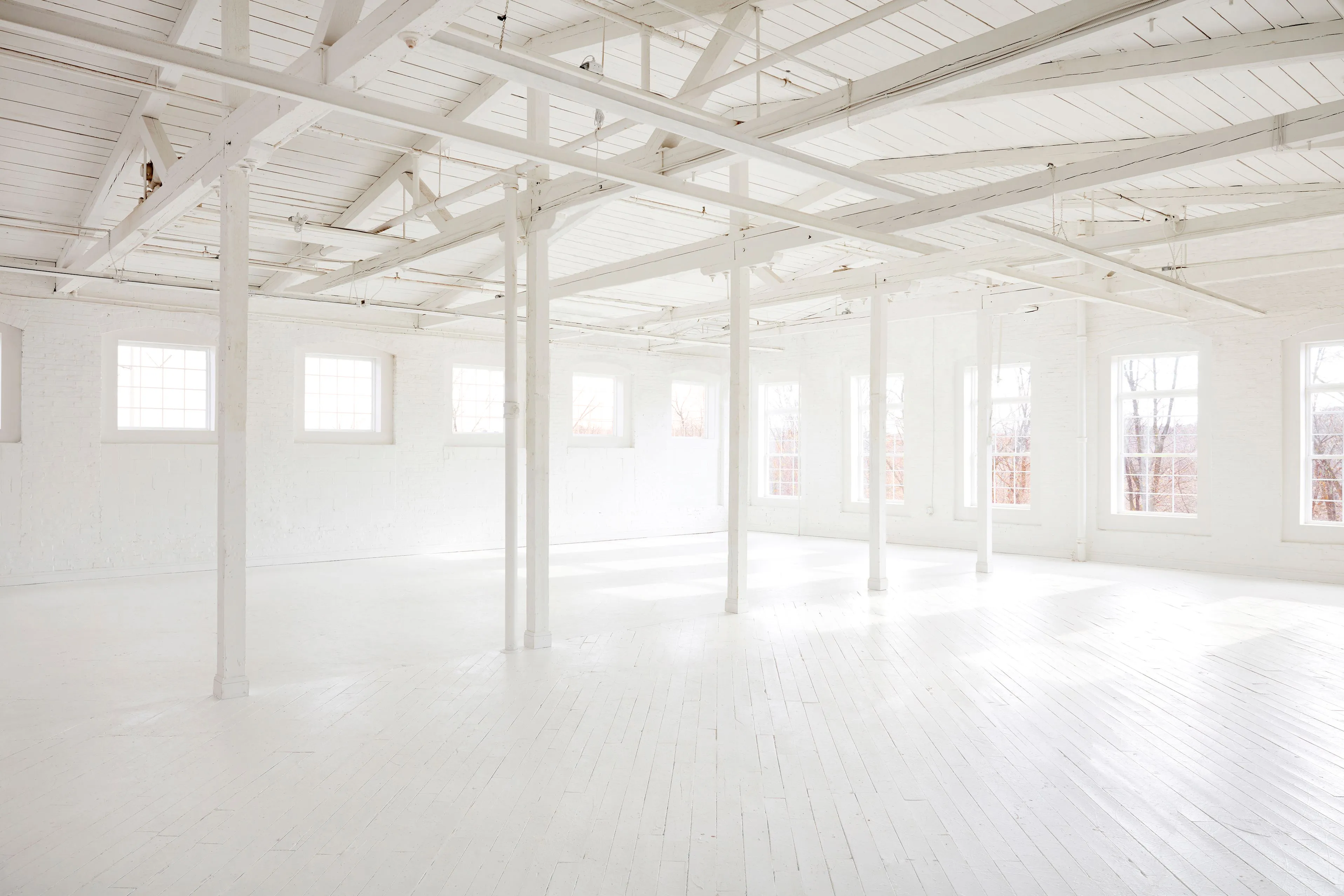 Our spacious all-white Gallery studio