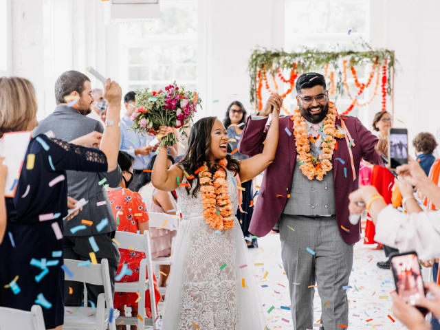 A couple who just got married in our Gallery studio