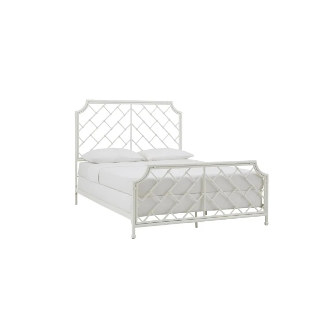 Lattice-back bed 