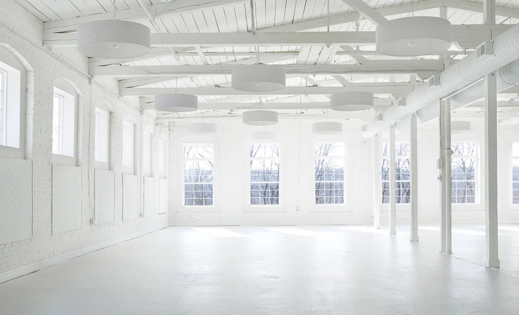 Our all-white Gallery studio